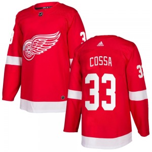 Youth Sebastian Cossa Detroit Red Wings Adidas Authentic Red Home Jersey