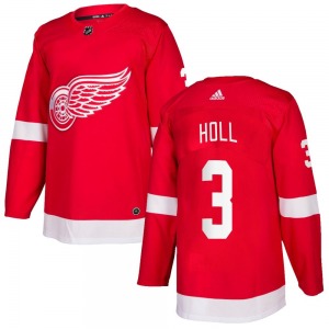 Youth Justin Holl Detroit Red Wings Adidas Authentic Red Home Jersey