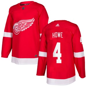 Youth Mark Howe Detroit Red Wings Adidas Authentic Red Home Jersey