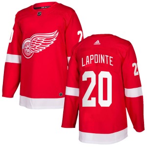 Youth Martin Lapointe Detroit Red Wings Adidas Authentic Red Home Jersey