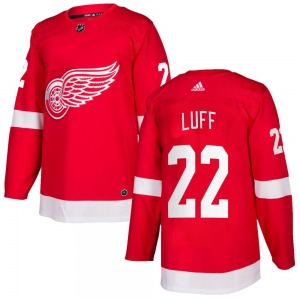 Youth Matt Luff Detroit Red Wings Adidas Authentic Red Home Jersey