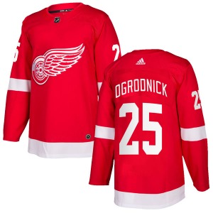 Youth John Ogrodnick Detroit Red Wings Adidas Authentic Red Home Jersey