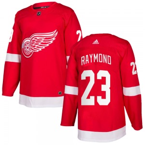 Youth Lucas Raymond Detroit Red Wings Adidas Authentic Red Home Jersey