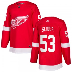Youth Moritz Seider Detroit Red Wings Adidas Authentic Red Home Jersey