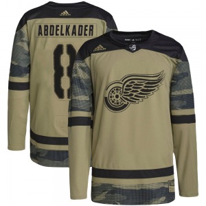 Justin Abdelkader Detroit Red Wings Adidas Authentic Camo Military Appreciation Practice Jersey