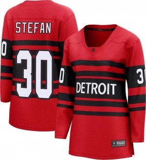 Women's Greg Stefan Detroit Red Wings Fanatics Branded Breakaway Red Special Edition 2.0 Jersey