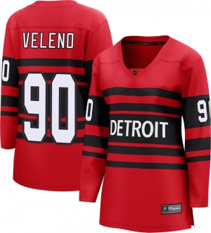 Women's Joe Veleno Detroit Red Wings Fanatics Branded Breakaway Red Special Edition 2.0 Jersey