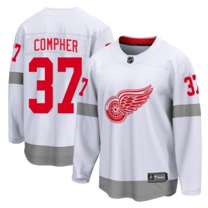 Youth J.T. Compher Detroit Red Wings Fanatics Branded Breakaway White 2020/21 Special Edition Jersey