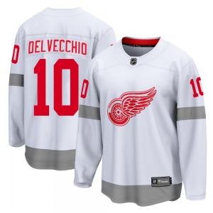Youth Alex Delvecchio Detroit Red Wings Fanatics Branded Breakaway White 2020/21 Special Edition Jersey