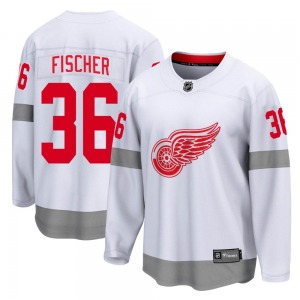 Youth Christian Fischer Detroit Red Wings Fanatics Branded Breakaway White 2020/21 Special Edition Jersey