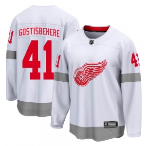 Youth Shayne Gostisbehere Detroit Red Wings Fanatics Branded Breakaway White 2020/21 Special Edition Jersey