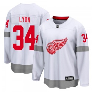 Youth Alex Lyon Detroit Red Wings Fanatics Branded Breakaway White 2020/21 Special Edition Jersey