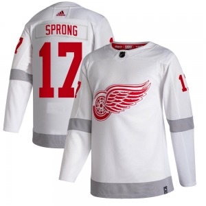 Youth Daniel Sprong Detroit Red Wings Adidas Authentic White 2020/21 Reverse Retro Jersey