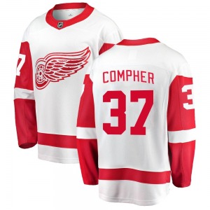 Youth J.T. Compher Detroit Red Wings Fanatics Branded Breakaway White Away Jersey