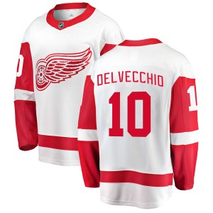 Youth Alex Delvecchio Detroit Red Wings Fanatics Branded Breakaway White Away Jersey