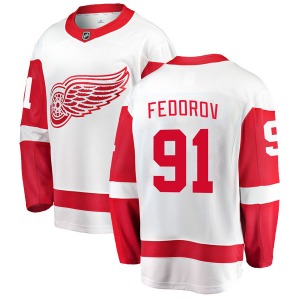 Youth Sergei Fedorov Detroit Red Wings Fanatics Branded Breakaway White Away Jersey
