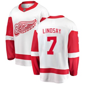 Youth Ted Lindsay Detroit Red Wings Fanatics Branded Breakaway White Away Jersey