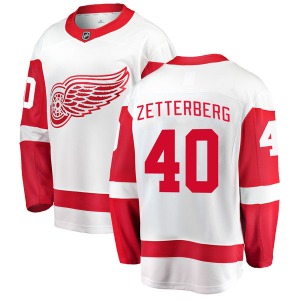 Youth Henrik Zetterberg Detroit Red Wings Fanatics Branded Breakaway White Away Jersey
