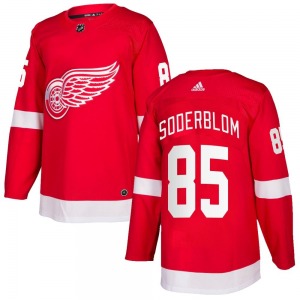 Elmer Soderblom Detroit Red Wings Adidas Authentic Red Home Jersey