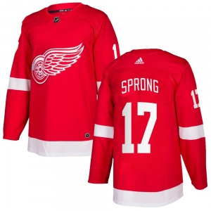 Daniel Sprong Detroit Red Wings Adidas Authentic Red Home Jersey