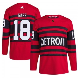 Danny Gare Detroit Red Wings Adidas Authentic Red Reverse Retro 2.0 Jersey