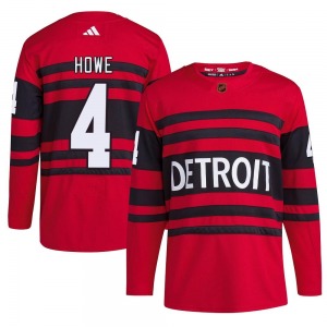 Mark Howe Detroit Red Wings Adidas Authentic Red Reverse Retro 2.0 Jersey