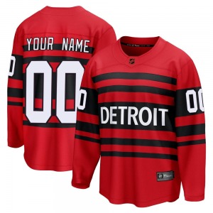 Custom Detroit Red Wings Fanatics Branded Breakaway Red Custom Special Edition 2.0 Jersey