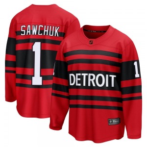 Terry Sawchuk Detroit Red Wings Fanatics Branded Breakaway Red Special Edition 2.0 Jersey