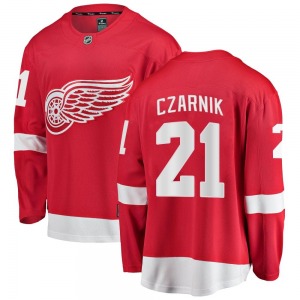 Youth Austin Czarnik Detroit Red Wings Fanatics Branded Breakaway Red Home Jersey