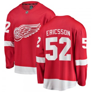 Youth Jonathan Ericsson Detroit Red Wings Fanatics Branded Breakaway Red Home Jersey