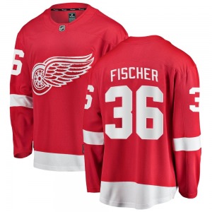 Youth Christian Fischer Detroit Red Wings Fanatics Branded Breakaway Red Home Jersey