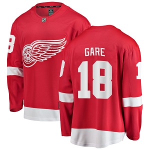 Youth Danny Gare Detroit Red Wings Fanatics Branded Breakaway Red Home Jersey