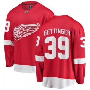 Youth Tim Gettinger Detroit Red Wings Fanatics Branded Breakaway Red Home Jersey