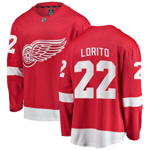 Youth Matthew Lorito Detroit Red Wings Fanatics Branded Breakaway Red Home Jersey