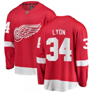 Youth Alex Lyon Detroit Red Wings Fanatics Branded Breakaway Red Home Jersey