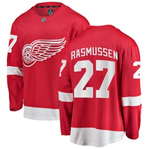 Youth Michael Rasmussen Detroit Red Wings Fanatics Branded Breakaway Red Home Jersey