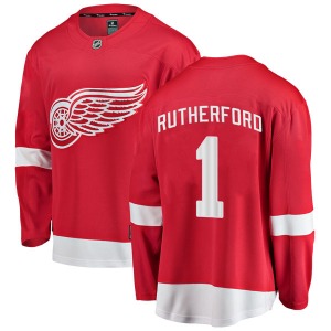 Youth Jim Rutherford Detroit Red Wings Fanatics Branded Breakaway Red Home Jersey