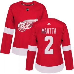 Women's Olli Maatta Detroit Red Wings Adidas Authentic Red Home Jersey