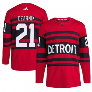 Youth Austin Czarnik Detroit Red Wings Adidas Authentic Red Reverse Retro 2.0 Jersey