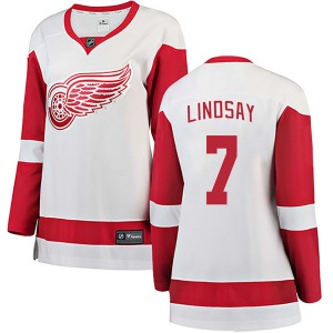 Women's Ted Lindsay Detroit Red Wings Fanatics Branded Breakaway White Away Jersey