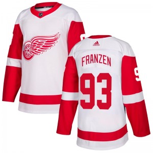 Youth Johan Franzen Detroit Red Wings Adidas Authentic White Jersey