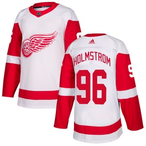 Youth Tomas Holmstrom Detroit Red Wings Adidas Authentic White Jersey