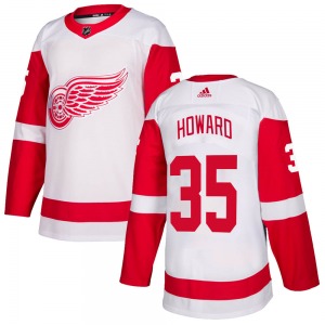Youth Jimmy Howard Detroit Red Wings Adidas Authentic White Jersey