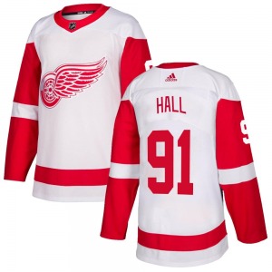 Curtis Hall Detroit Red Wings Adidas Authentic White Jersey