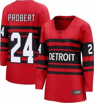 Women's Bob Probert Detroit Red Wings Fanatics Branded Breakaway Red Special Edition 2.0 Jersey