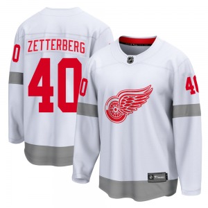 Youth Henrik Zetterberg Detroit Red Wings Fanatics Branded Breakaway White 2020/21 Special Edition Jersey