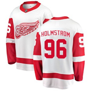 Youth Tomas Holmstrom Detroit Red Wings Fanatics Branded Breakaway White Away Jersey